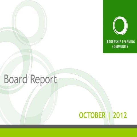 Board Report | October 2012