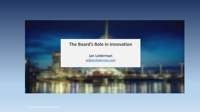 Innovation Governance