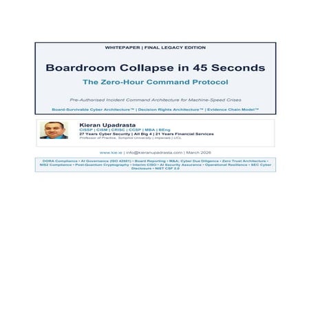 Boardroom Collapse in 45 Seconds - The Zero-Hour Command Protocol Pre ...