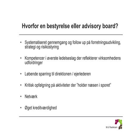 [dk] Bestyrelse og advisory board. Ib Paaskesen, Growing Games 2015