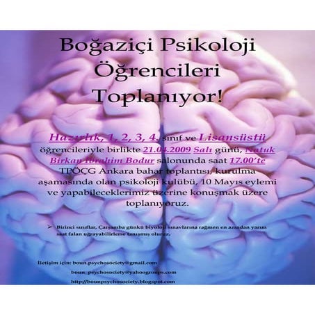 Boğaziçi Psikoloji öğrencileri Toplanıyor Docx