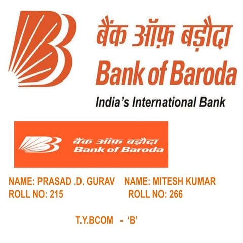 BANK OF BARODA ppt