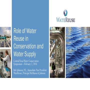Role of Water Reuse in Conservation and Water Supply