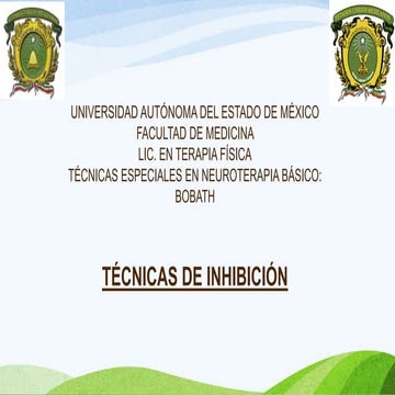 Técnicas de inhibición en Bobath