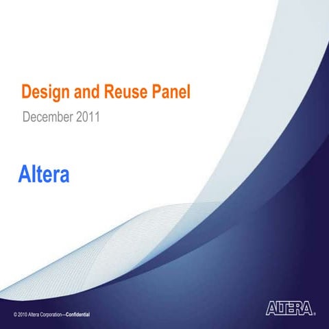 Design and Reuse Panel 