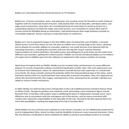 bobby lee movies and tv show.docxbobby lee movies and tv show.docx