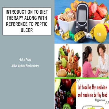 formulation of diet therapy along with diet therapy of peptic ulcer