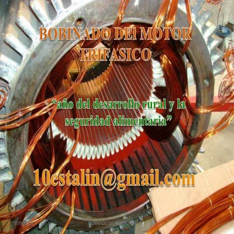 Bobinado del motor trifasico