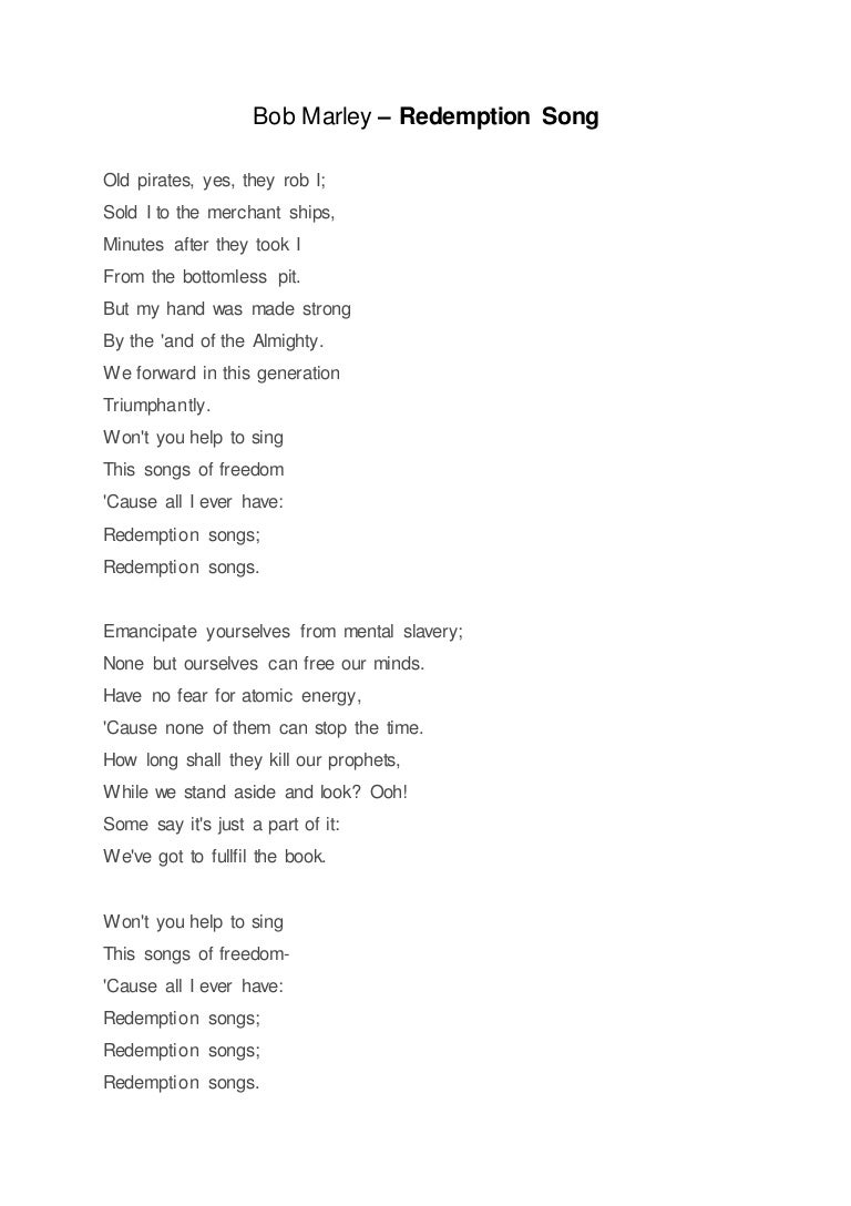 Redemption Song Lyrics