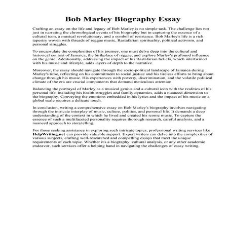 Bob Marley Biography Essay.pdf