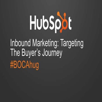 Inbound Marketing: Targeting The Buyer's Journey || Mimi An of HubSpot