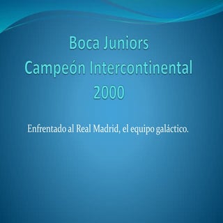 Boca juniors