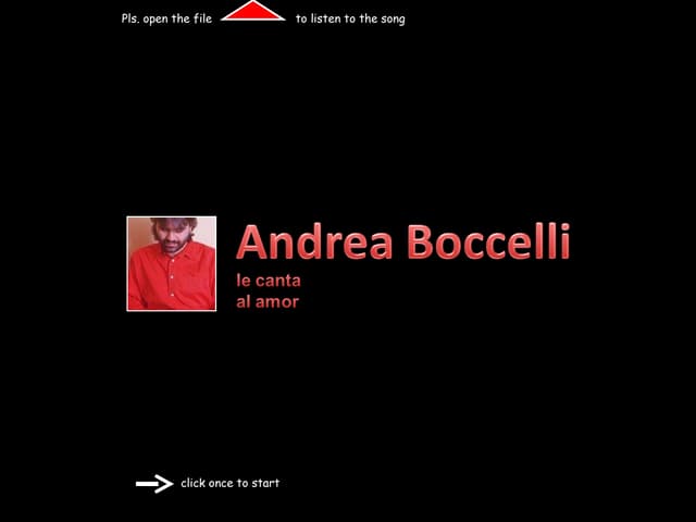 Boccelli  La Luna Che Non Cé