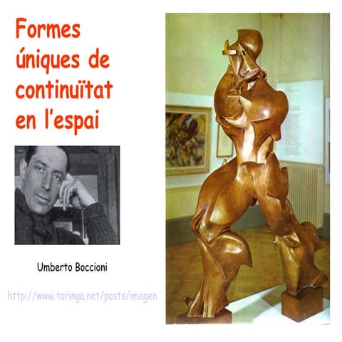 Boccioni: Formes úniques de continuïtat en l'espai