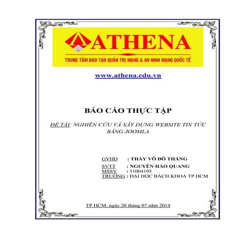 Báo cáo athena