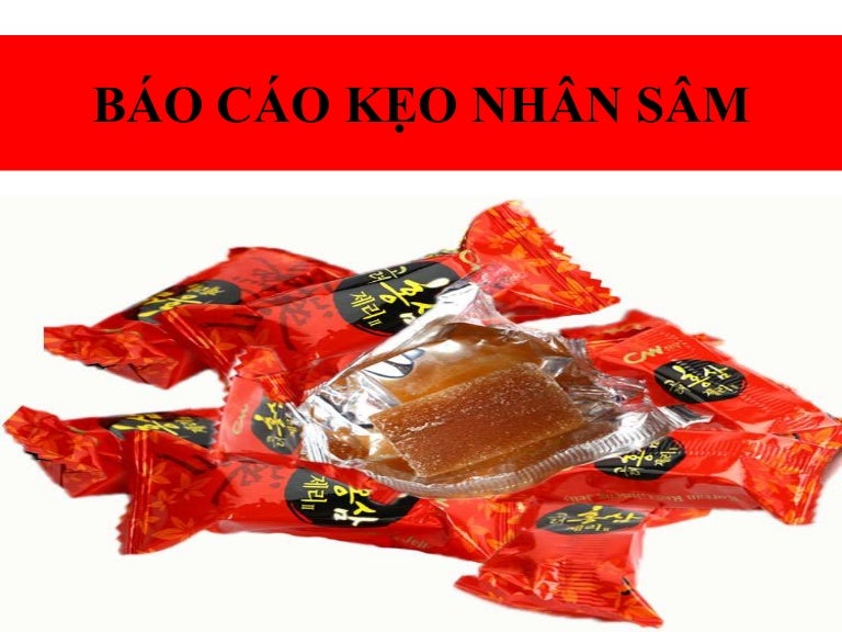 Khảo sát thị trường kẹo nhân sâm - SlideShare