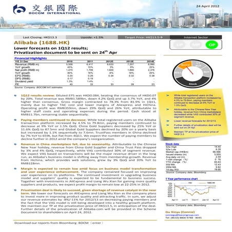 Bocom report on Alibaba apr 2012
