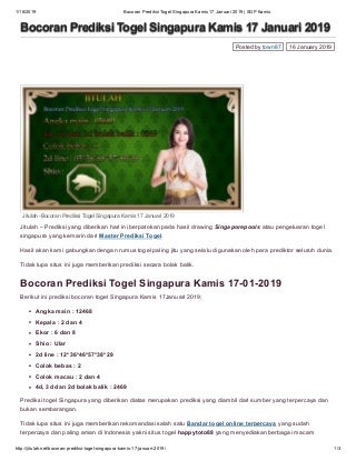singapura togel 4d result