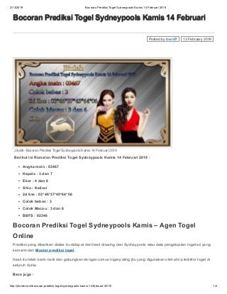 result togel khaosan