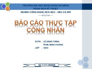 Báo cáo thực tập công nhân ngành hóa dầu