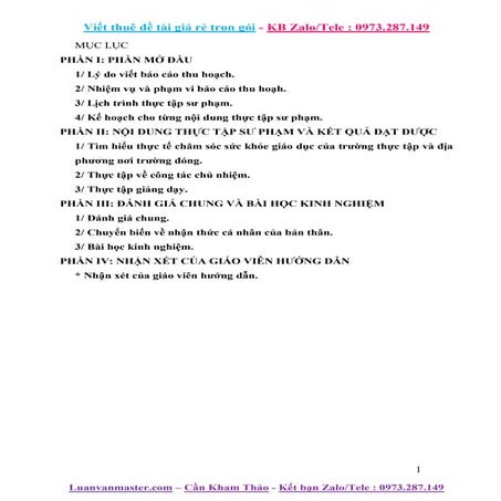 Báo cáo thực tập Khoa Sư phạm mầm non Trường Cao đẳng Sư phạm Hà Tây.doc