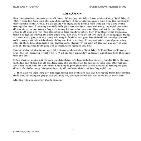 Báo cáo thực tập ngành may   tìm hiểu quy trình sản xuất quần kaki nữ