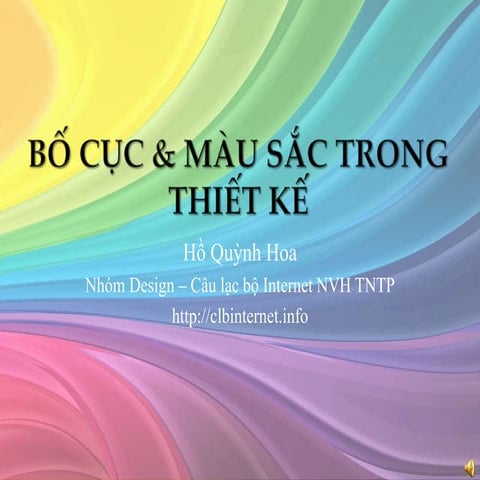 Bố cục và màu sắc trong thiết kế