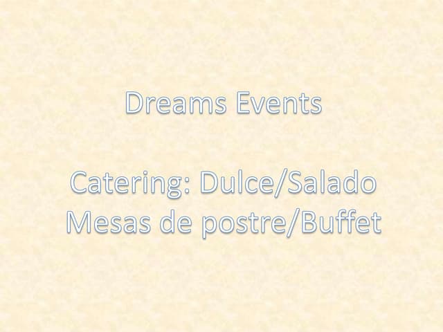 Catering Eventos