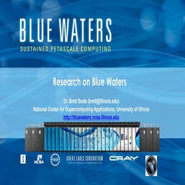 Research on Blue Waters