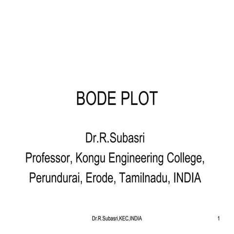 Bode plot