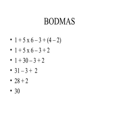 Bodmas