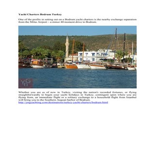 Bodrum yacht charters