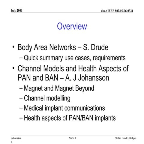 Body area-networks