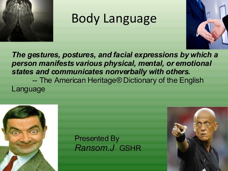 body language essay