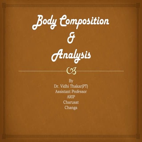 Body composition and analysis | PDF