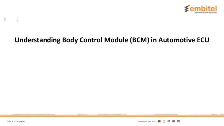 What is Body Control Module | BCM Unit in Automotive ECU