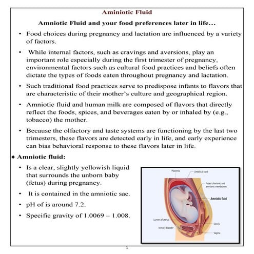 Fetal Membranes, Amniotic Cavity and Amniotic Fluid | PPTX
