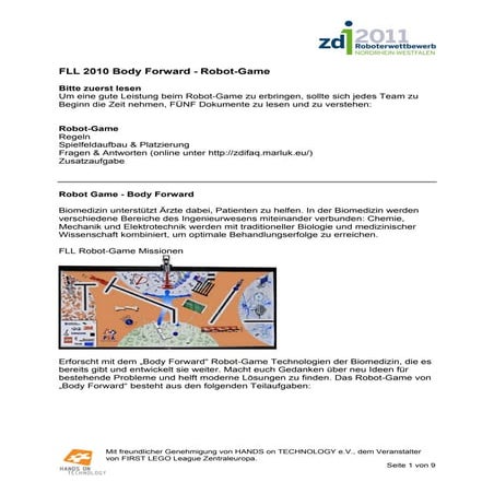 Body Forward: Robot-Game