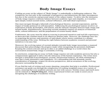 Body Image Essays.pdf