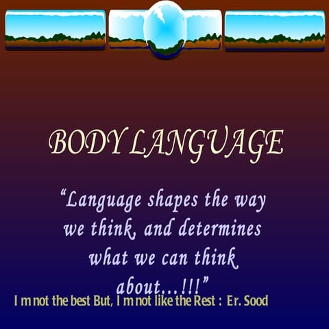 Body language