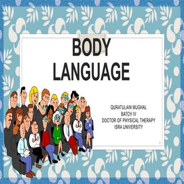 Body language | PPTX