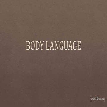 Body language