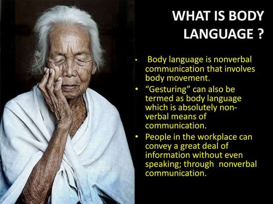 Body language | PPTX