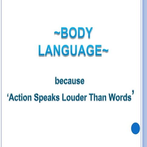 Body language 
