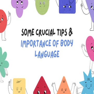 Body language presentation by INDU SINGH