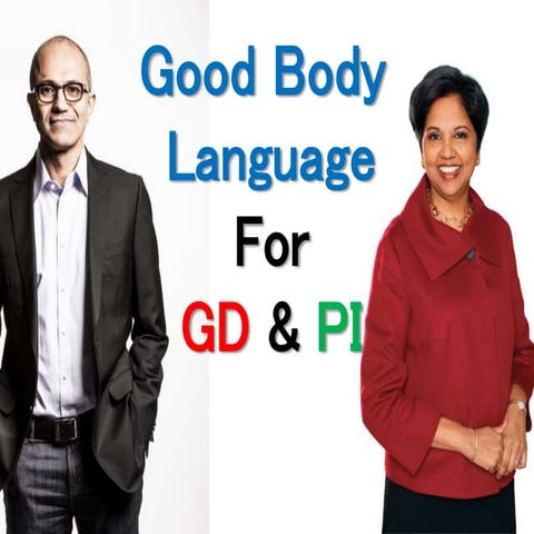 Body language for Group discussion and Interview