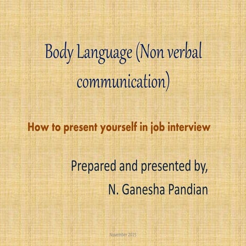 Body language for hr