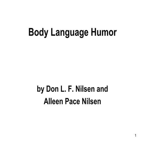 Body language humor