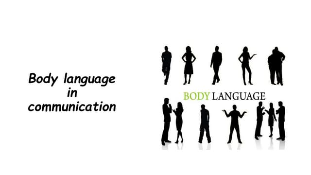 Body language in communication