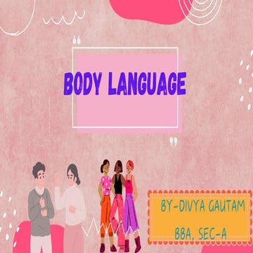 Master the Power of Body Language for Confidence and Success.. | PDF